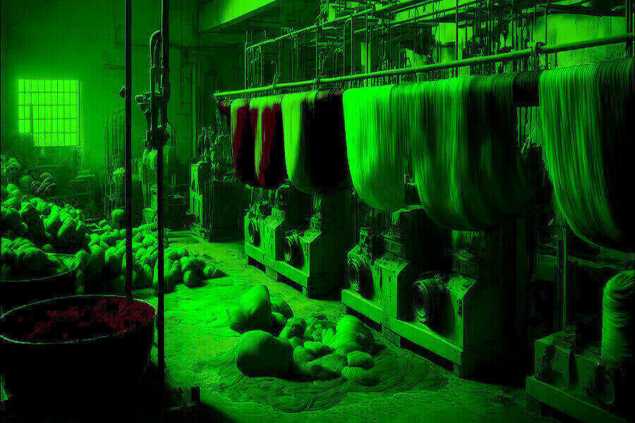 The Clothing & Textile industry is responsible for 10% of global Greenhouse Gas Emissions annually illustration